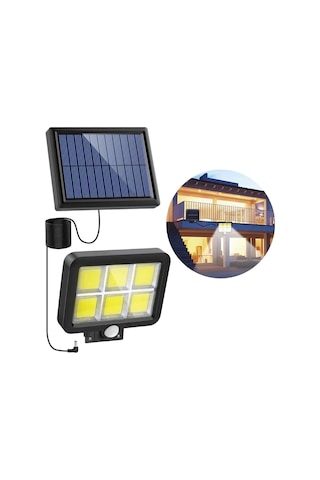 Suya Dayanıklı Solar Şarjlı Güneş Enerjili Hareket Sensörlü Duvar Lambası Bahçe Aydınlatma Lamba Çok Renkli