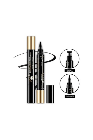 Shibella Kahverengi Çift Uçlu 24 Saat Dayanıklı İnce Damgalı Eyeliner Kutusuz