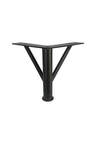 4 Adet Firkete Ayak Metal 12 Cm Mat Siyah Mobilya Koltuk Ayağı