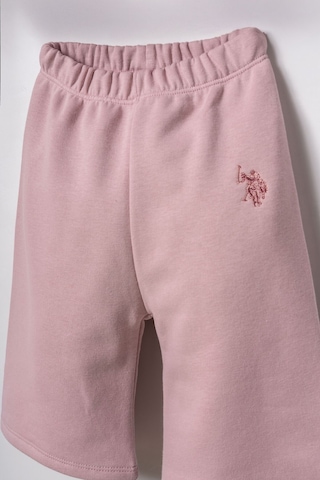 U.S. Polo Assn. Nakışlı Kız Bebek Pembe Uzun Kol Pijama Takım Usb3246-c-v4 Usb3246-c-v4 Pembe02