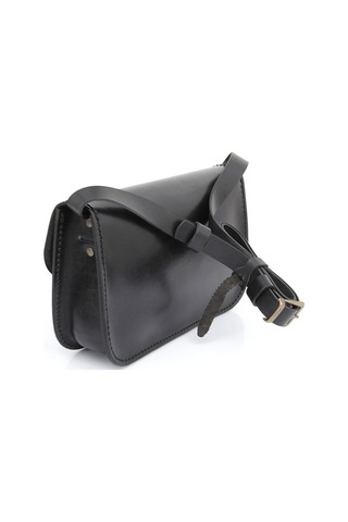 Hakiki Deri El Işçiliği Kadın Omuz Ve Postacı Çantası K0631 Siyah-S Siyah