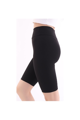 Self Clothing Kadın Siyah Yüksek Bel Fitilli Dayanıklı Örme Kumaş Toparlayıcı K