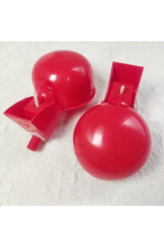 Gebibd Ev Hayvanları İçme Suyu Otomatik Suluk - Tavuk Ve Ördek Kırmızı 50 Paket