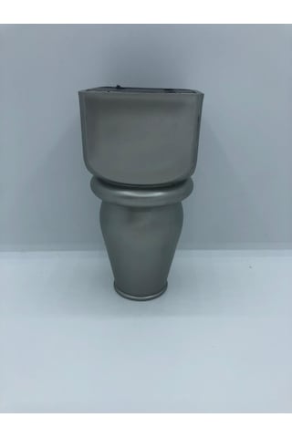 Karakoçaksesuar Plastik, Star 13,5X6,5 Cm Gümüş Koltuk,Baza,Mobilya Ayağı (4 Adet