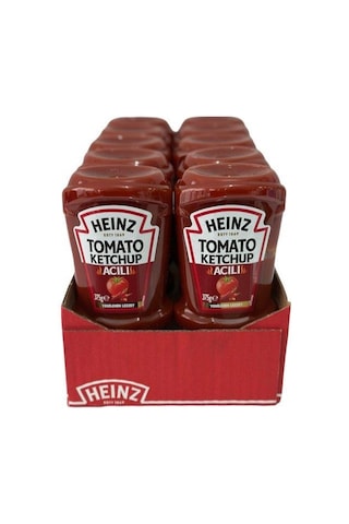Heinz Tomato Ketchup Acılı Ketçap 375 Gr X 10 Adet