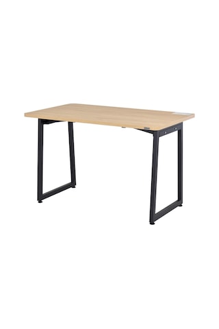 Vilinze Biga Sabit Mdf Metal Ayak Mutfak Masası - 70x120 Cm Siyah Naturel