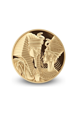 AgaKulche Amenhotep Nefertiti 1/10 Ons Altın Sikke Coin