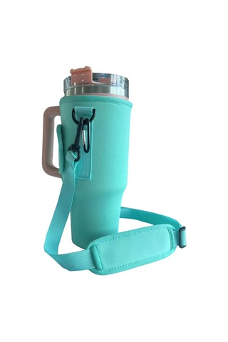 Mufunye 40oz Taşınabilir Çelik Bardağı Kılıfı, Dış Mekan Sırt Çantası, Dayanıklı Materyal, Toplu Alım İçin Yeşil Renk Açık Yeşil