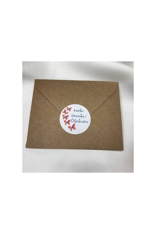 Kuran Okumayı Öğrendim Mat Etiket Elifba Sticker 4 Cm 40 Adet Çok Renkli