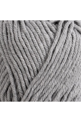 Kürkçü Han Cotton Comfort 100gr Pamuklu Makrome Punch Amigurumi Örgü İpi - Açık Gri