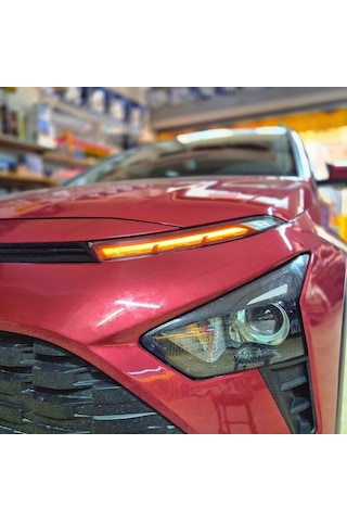 Hyundai Bayon Gündüz Farı Sticker Seti Kırmızı 2021-2024
