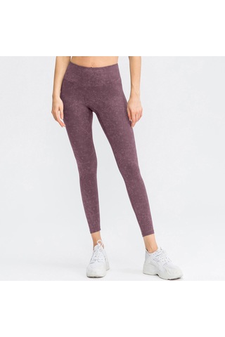 Kosona Kadınlar İçin Yüksek Bel Gönlük Tonlama Spor Taytları - Soluk Pembe, Akıllı Ter Çıkartma Teknolojisi Ve Esnek Kumaş İle Fitness Ve Koşu İçin Optimal Konfor Koyu Mor