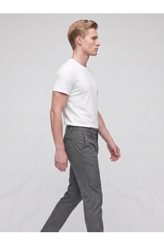 Plus Scorpion Erkek Super Slim Fit Kumaş Pantolon Dar Paça Modern Kesim Klasik Pantolon Antrasit