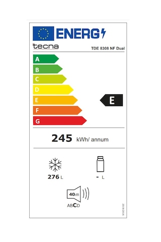 Tecna Tde 8308 Nf Dual Dikey Derin Dondurucu Beyaz