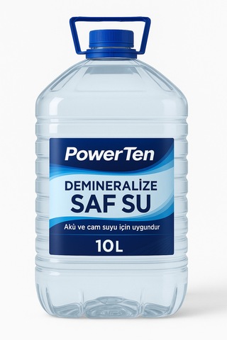 Saf Su 10 Litre Akü, Ütü Ve Buhar Makinesi Uyumlu Şeffaf