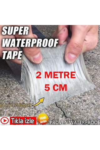 2Mt X 5 Cm Waterproof Çamur Bant Su Sızdırmaz