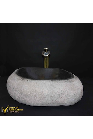 Bazalt Dışı Mucartalı Şekilsiz Mini Lavabo
