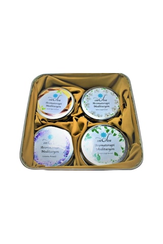 Sakinleştirici Aromaterapi Meditasyon Mumları Lacivert