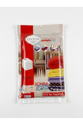 Onton Vakumlu Hurç Dev Boy 100x130 Cm %75 Yer Tasarrufu Sağlayan Kıyafet Ve Yorgan Saklama Torbası