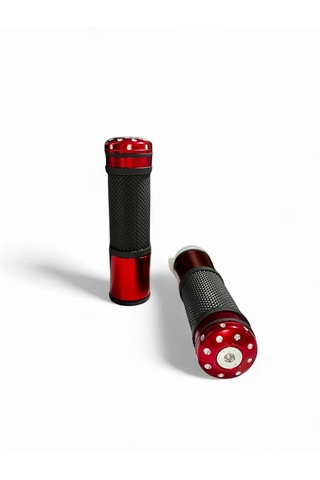 Kırmızı Motosiklet Elcik Takımı - Gaz Borusu Dahil - Üniversal - Cg - Cub - Scooter - Kuba Çita 1