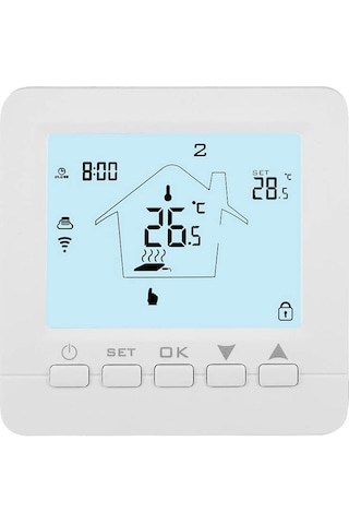 Alpsmart AS880K Wi-Fi Akıllı Kablolu Kombi Oda Termostatı - Tuya Destekli