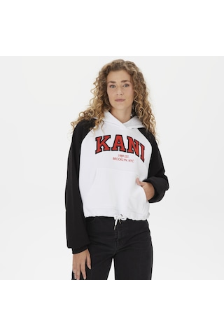 Karl Kanı Karl Kani Classic Kadın Beyaz Hoodie