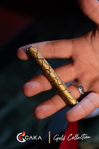 Caka Lighter Slim Collection Gold Benzinli Çakmak - Ckl-032