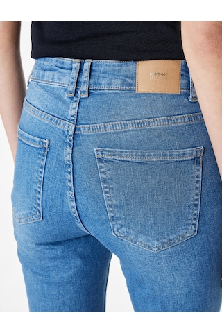 Koton Dar Kesim Normal Bel Cepli İspanyol Paça Jean Pantolon - Flare Jeans Orta İndigo 6sal40013md İndigo