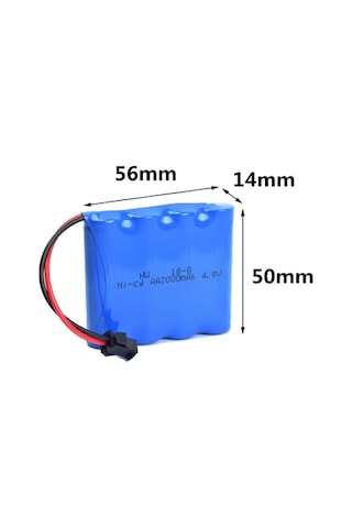 4.8 v 1800 Mah Oyuncak Araba Bataryası Ve Usb Şarj Kablosu