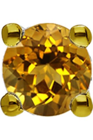 Sirius Sitrin Tektaş Erkek Küpesi 0823E0049