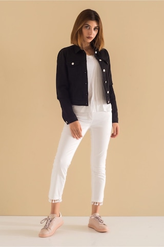 Bold & Young Gül Kurusu Power Strech Kot Mont Siyah