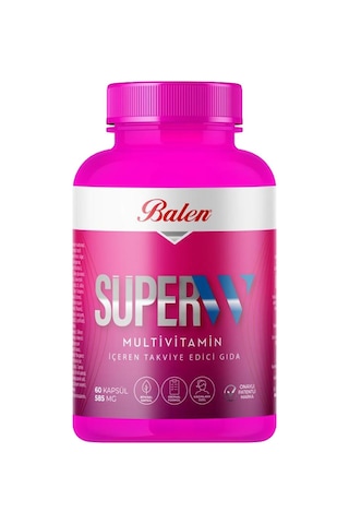 Balen Süper-W Multivitamin Kapsül 585 Mg 2 x 60 Kapsül