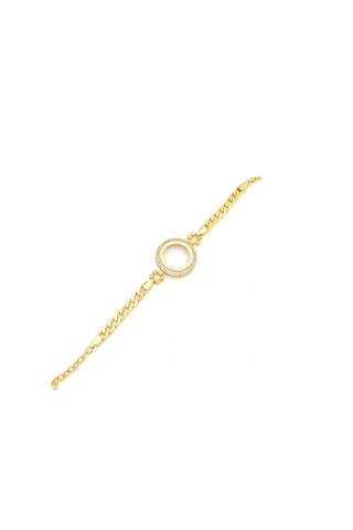 Altın Kaplama Yarım Çerçeve Bileklik Blk-1128 Altın