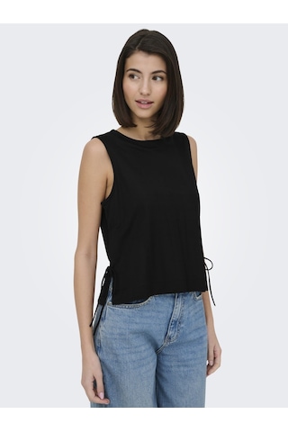 Only Jdy Bayan Yandan Bağlamalı Kolsuz Bluz 15374333 Siyah