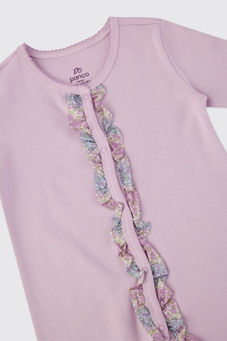 Panço Liberty Kumaş Çiçek Desenli Yenidoğan Tulum Mor 5621GN30002