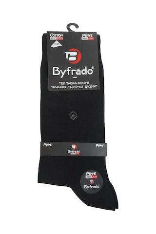 4'LÜ ERKEK PENYE SOKET ÇORAP-SİYAH Siyah