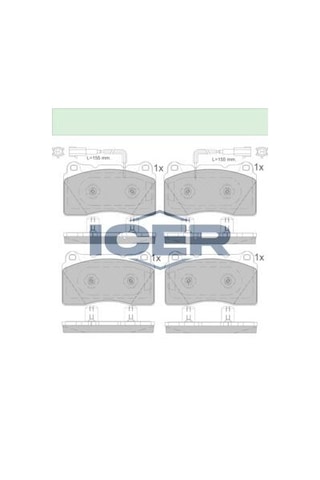 Icer Fren Balata On Fıslı Alfa Romeo Gıulıetta 940 1.4 Tb - 1.6 Jtd 2010-