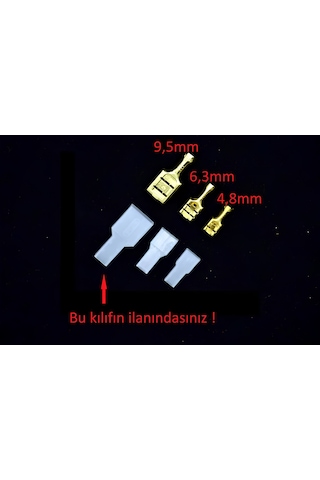 9,5mm Dişi Fiş Kılıfı Sf3d 10 Adet Fiş Kılıfı