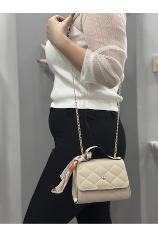 Biçomi Bej Cilt Zoje Çanta Bej