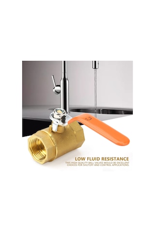 Tenfowee 1 Adet Dn20 3/4"bsp Bakır Kelepçe Valfi 1.6mpa - Su, Yağ, Gaz İçin Dayanıklı, Hızlı Açma-kapama, Az Akış Direnci