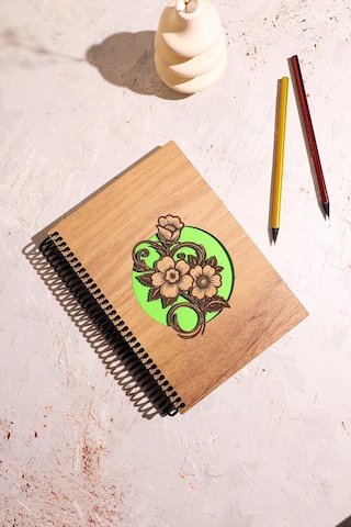 Doğal Ahşap Kapaklı Çizgisiz Defter Şık Ve Dayanıklı Tasarım 11