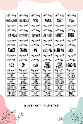 24'lü Set Baharatlık - Etiketli Kare Baharat Saklama Kabı Seti Antrasit 24 X 0,50 Lt Baharat Takımı Antrasit