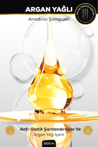 Argan Yağlı Arındırıcı Şampuan