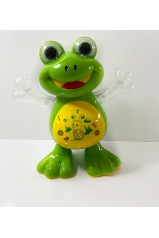 Pilli Dans Eden Işıklı Müzikli Kurbağa