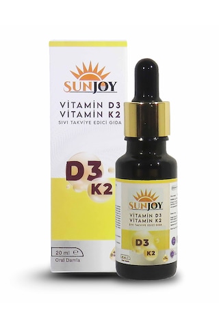 Sunjoy D3K2 Takviye Edici Gıda 20 ML