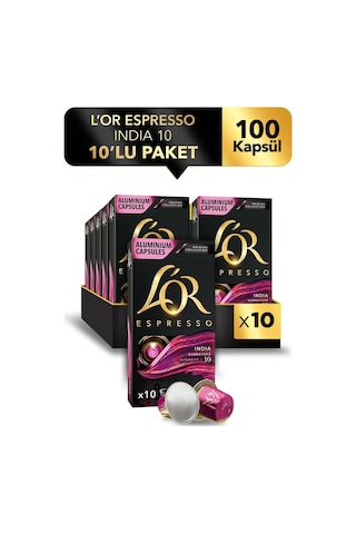 L'or Espresso Origin India Kapsül Kahve 10 x 10'lu