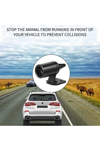 Vkemall 4 Adet Plastik Araç Vahşi Hayvan Uyarıcı, 56 Km/sa Üstü Rüzgar Aktif, Deer Köpek Kurt İçin, Tüm Araçlar İçin Uyumlu