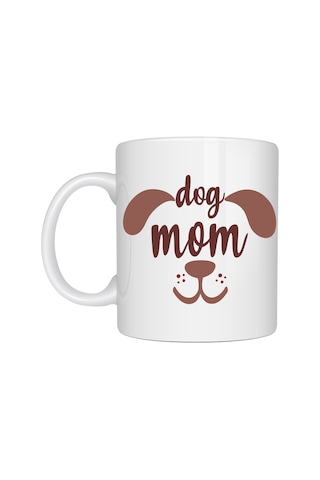 Hemengo Dog Mom Kupa Model 185 Köpek Annesi Temalı Porselen Kahve Kupası Köpek Severlere Hediye Kupa Hmngobz Diğer