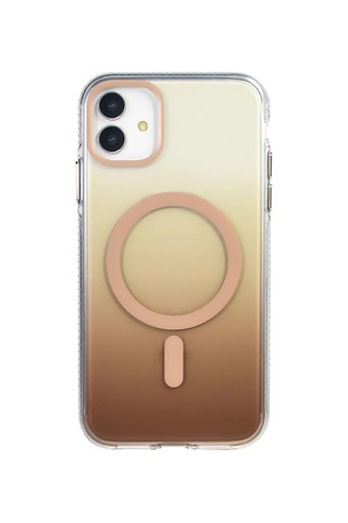 Apple Uyumlu iPhone 11 Kılıf M-safe Şarj Özellikli Transparan Renk Geçişli Zore Toros Kapak