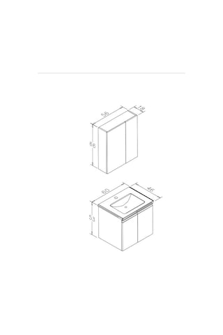 Orka Terme 60 Cm Mdf Kaşmir Taş Banyo Dolabı Takımı Ve Boy Dolabı Çok Renkli